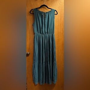 Maison Jules Pleated Polka Dot Dress size M